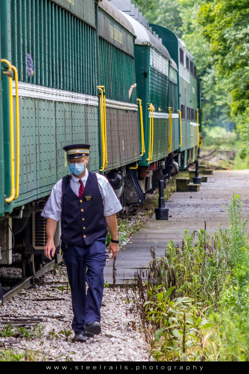 French Lick Scenic Railway conductor