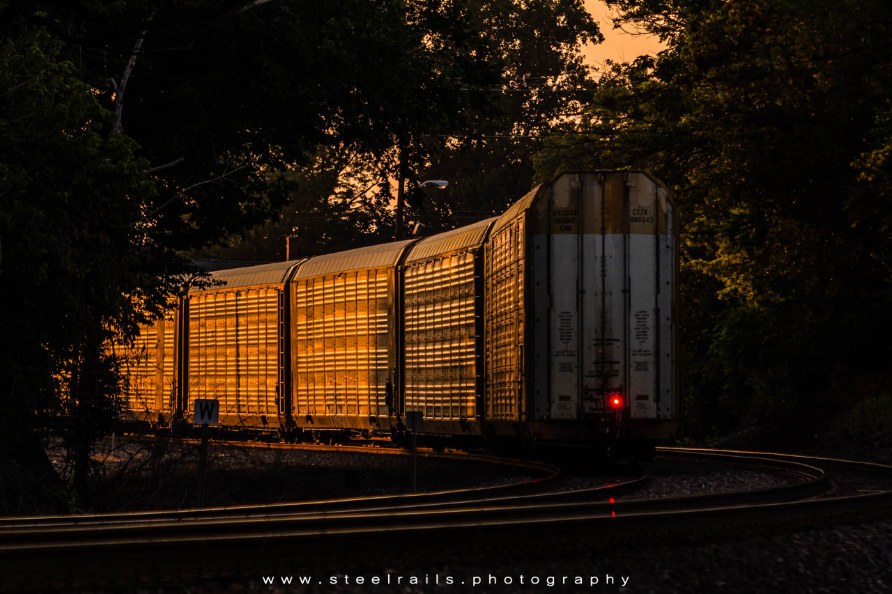 Westbound mixed freight